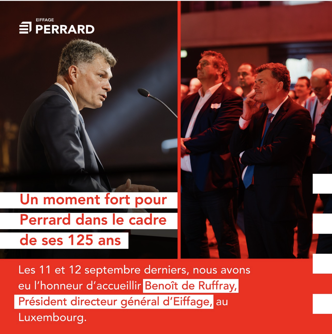 Benoît de Ruffray, Président directeur général d’Eiffage, au Luxembourg